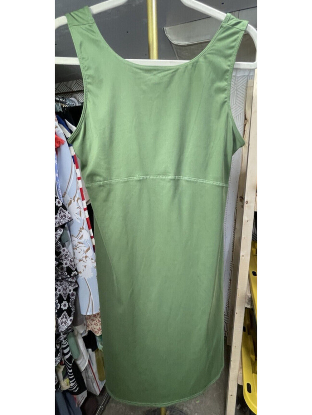 Columbia Women's Green Sleeveless Active Tank Dress Solid Sz M Casual Outdoor